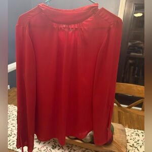 Violet & Claire Vibrant Red Blouse